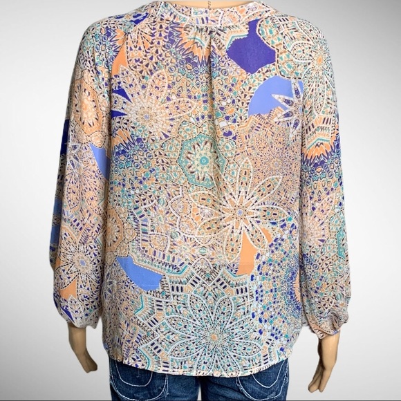 Francesca’s Jun & Ivy Sheer Boho Blouse EUC - Picture 2 of 4